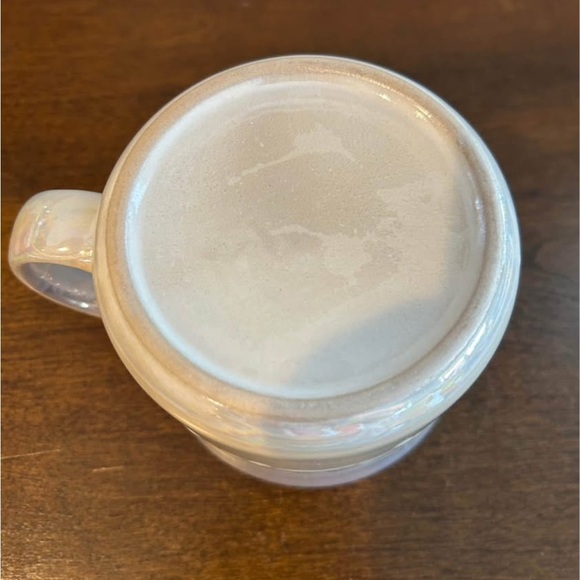 Large Meritage Iridescent Blue/ Lavender Gray 20 ounce Drip Glaze Mug No Flaws. - Picture 6 of 8